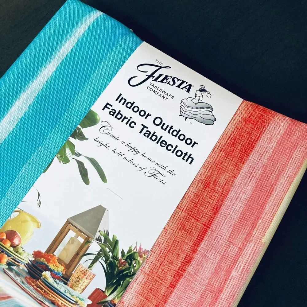 Fiesta Indoor Outdoor Mexican Stripe Tablecloth Oblong